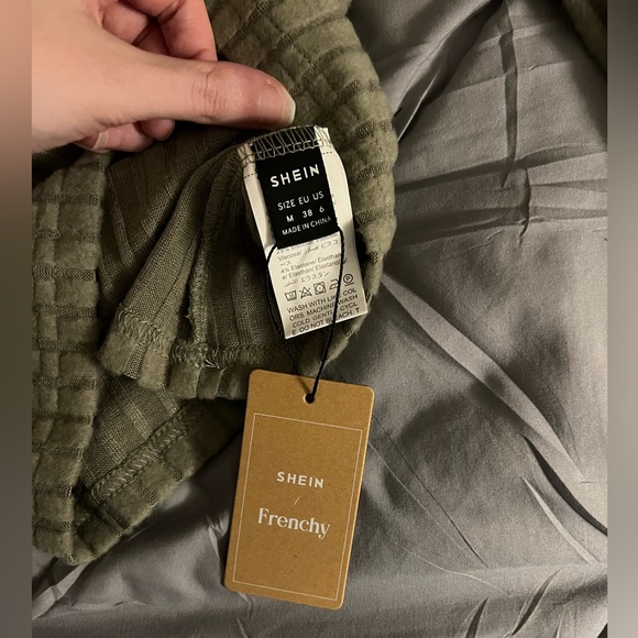 Frenchy Surplice Neck Ribbed Knit Tee - Picture 4 of 4